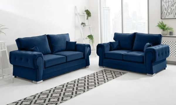verona corner – 3+2 seater sofa set – grey