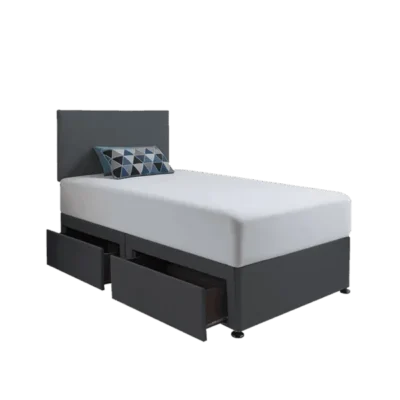 Single Divan Bed With Choice of Mattress – Headboard & Storage