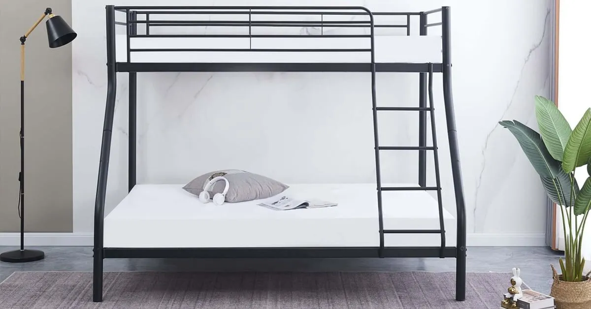 Triple Metal Bunk Bed Silver Colour - Image 3